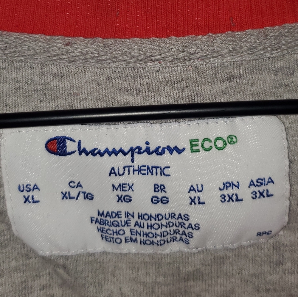 Champion Authentic Crewneck Sweatshirt Red XL - Picture 6 of 6